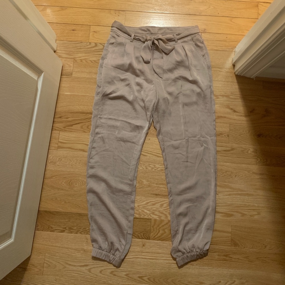 HYFVE Blush satin jogger pants
